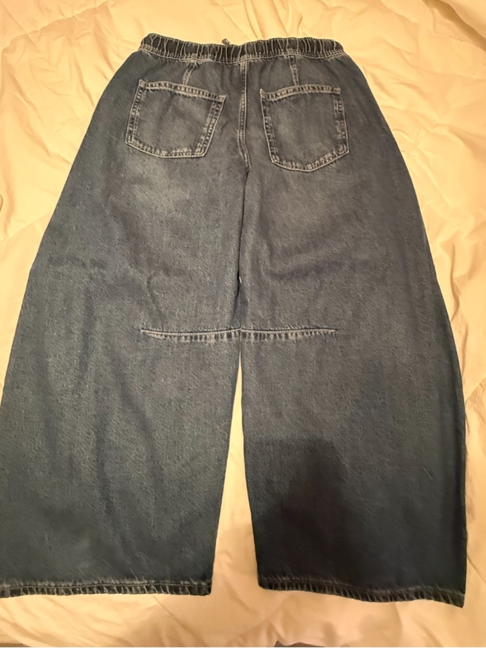 GAP Elastic Waist Denim Skirt - Dark Blue